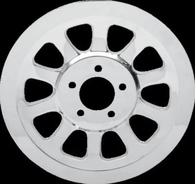 Drag Specialties Chrome Pulley Cover for Harley Davidson FXD Dyna Glide 07-17 - Image 1 of 2