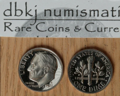 1973 S Proof Roosevelt Dime - Choice to Gem Proof - Image 1 of 4