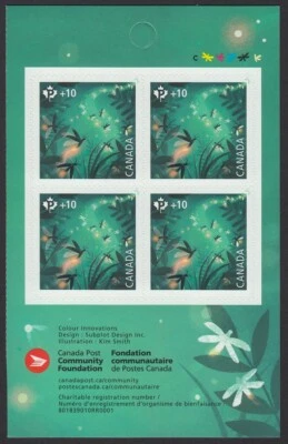 FIREFLY = COMMUNITY FOUNDATION = Page of 4 with DESCRIPTION Canada 2021 MNH Foto 1 de 2