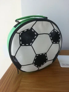 Football Small Insulated Lunch Bag Coolbag Work School Food Storage - Picture 1 of 1