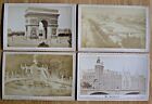 4 Antique Cabinet Card Photographs of Paris by E Ziegler Paris - Arc de Triomphe