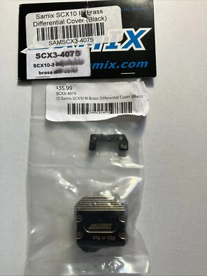 Samix SCX10 III Brass Differential Cover Black SCX3-4075 - Image 1 of 4