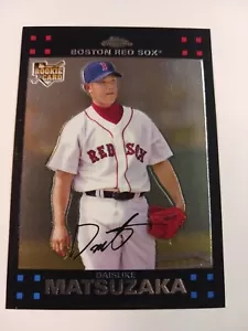 2007 Topps Chrome DAISUKE MATSUZAKA Rookie #330 Boston Red Sox - Bild 1 von 2