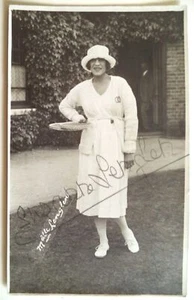 LENGLEN, SUZANNE X6 CAMPEÓN DE WIMBLEDON 1919-1925 POSTAL DE TENIS FIRMADA DE COLECCIÓN - Imagen 1 de 3