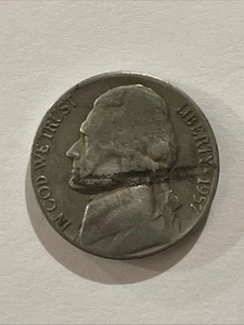 1957-D Jefferson Nickel - Picture 1 of 2