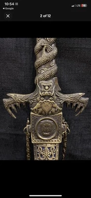 DAGA MEDIEVAL ESPADA FANTASÍA Acero Inoxidable Foto 1 de 4