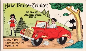 Vintage CB Radio QSL Postcard Mabton Washington USA - Picture 1 of 2