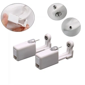2 Pack Safety Ear Piercing Kit Disposable Self Nose Piercing Gun with Ear Stud - Bild 1 von 11