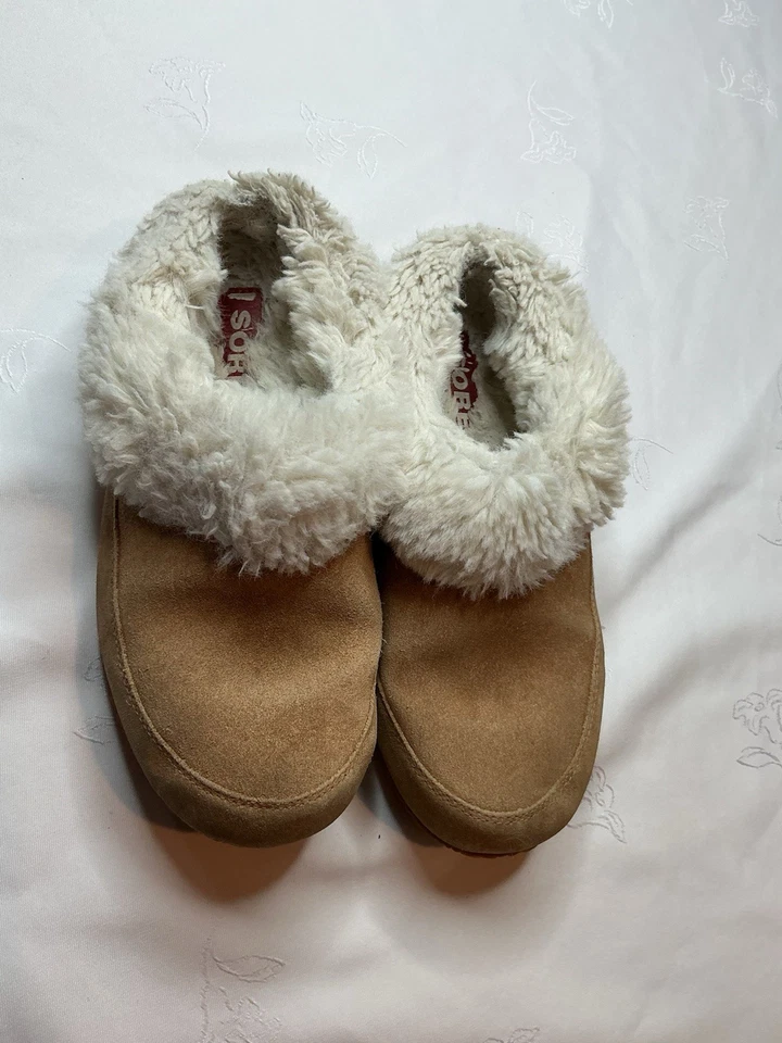 Zapatillas Sorel Zapatos Sin Cordones Forradas Zapatillas Tawny Buff Tostado 7/8 Foto 1 de 4