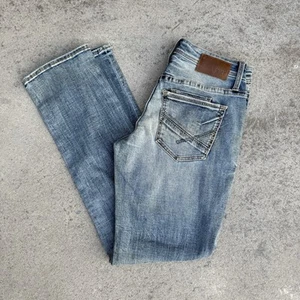 BKE Buckle Jake Straight Leg Jeans Mens 30x32 Blue Wash Premium Stretch Denim - Picture 1 of 13