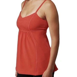 Camiseta sin mangas Lululemon Dance Fouette ropa deportiva yoga calado rojo naranja talla 4 - Imagen 1 de 5