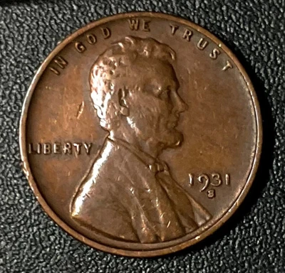 ---1931-S Lincoln Wheat Cent Penny Rare Sought--As shown in the figure