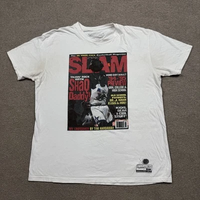 Camisa Mitchell And Ness Para Hombre Talla XL Blanca Oneal Slam Gráfico Camiseta Baloncesto Foto 1 de 4