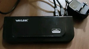 WAVLINK WL-UG39DK4 USB-3.0 Dual Video & Netzwerk HDMI/DVI Dockingstation mit Netzteil - Bild 1 von 2