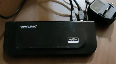 WAVLINK WL-UG39DK4 USB 3 Video & Network HDMI Laptop Docking Station w/ PSU - Image 1 of 2