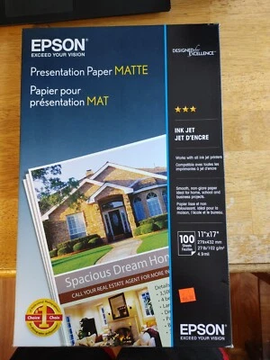 Epson presentation paper matte 11in x 17in 27lb 4.9 mil Legal size - Image 1 of 4
