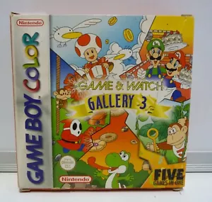GAME & WATCH GALLERY 3 NINTENDO GAME BOY COLOR NINTENDO CIB 1999 - Foto 1 di 16