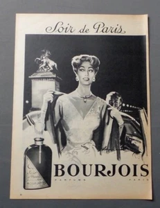 PUB PUBLICITE ANCIENNE ADVERT CLIPPING 250917 / PARFUM SOIR DE PARIS DE BOURJOIS - Picture 1 of 1