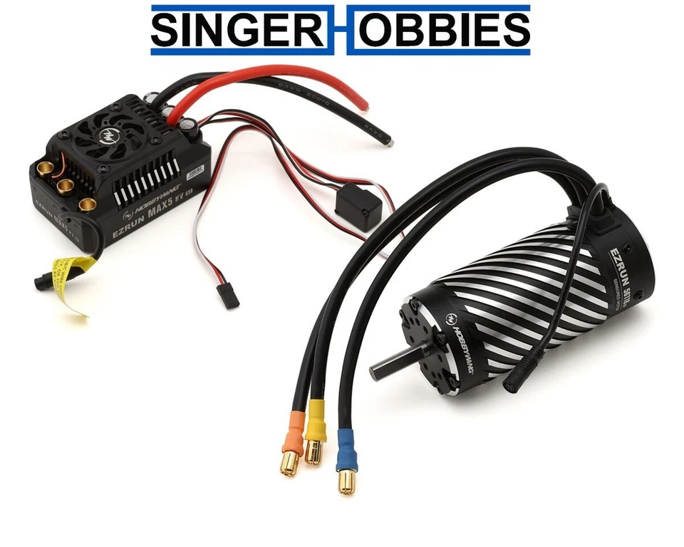 Hobbywing EZRun MAX5 HV G2 Sensored Brushless ESC & Motor Combo HWA38010604