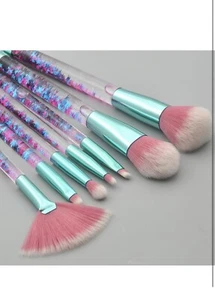 Glitzer Make-up Pinsel Set für Mädchen, Glitzer 7 Stück - Bild 1 von 8