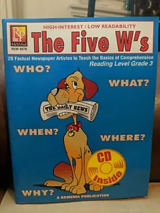 Remedia Publications The 5 W's 3rd Grade Reading Level, Remedia Publications - Picture 1 of 2