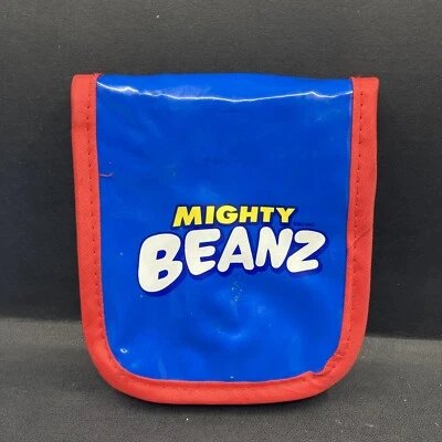 Mighty Beanz Pocket Pack Carrying Case Soft Pouch Red Blue Travel Bag 2003 Moose - Image 1 of 3