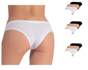 Damen Unterhose Slip Brasilianisch Baumwolle bi-elastisch Essendo B4003 (Mod. Liabel) - Bild 1 von 11
