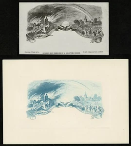 1890 c The Past The Future Peace Busta e Prova in Blu Valentine of Dundee - Foto 1 di 4