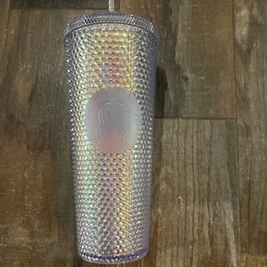 Starbucks Estate 2023 Bicchiere freddo unicorno iridescente Bling borchie 24 once - Foto 1 di 6