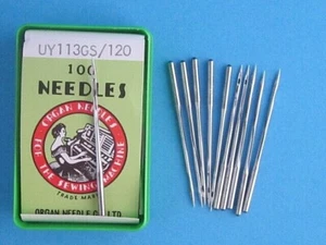 10 ORGAN Japan:UY 113 GS Size:19/120 Spiral Groove Needle Machine UNION 54200 - Picture 1 of 4