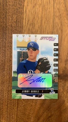 Jimmy Gobble 2003 Donruss Studio Private Signings /200 #41 Royals Signed Auto - Image 1 of 2