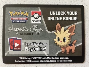 Pokemon League PTCGO Code Card - BW Aspertia Gym Season 1 (Digital Delivery) - Picture 1 of 1