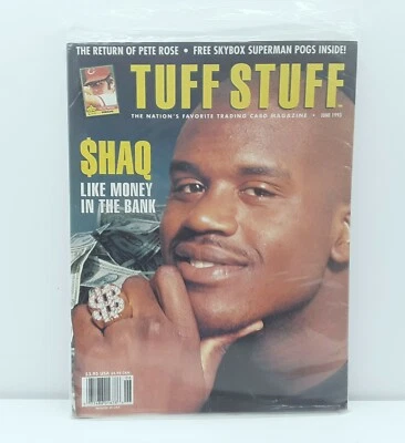 Revista Tuff Stuff Shaquille O'neal cubierta sellada de fábrica junio 1993  Foto 1 de 3