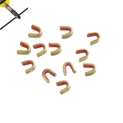 30pcs Archery Bow String Nock Points Brass Buckle Clips Nocking Protector Bow - Image 1 of 4