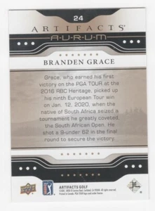 2021 UPPER DECK ARTIFACTS GOLF AURUM BRANDEN GRACE #24 - Picture 1 of 2
