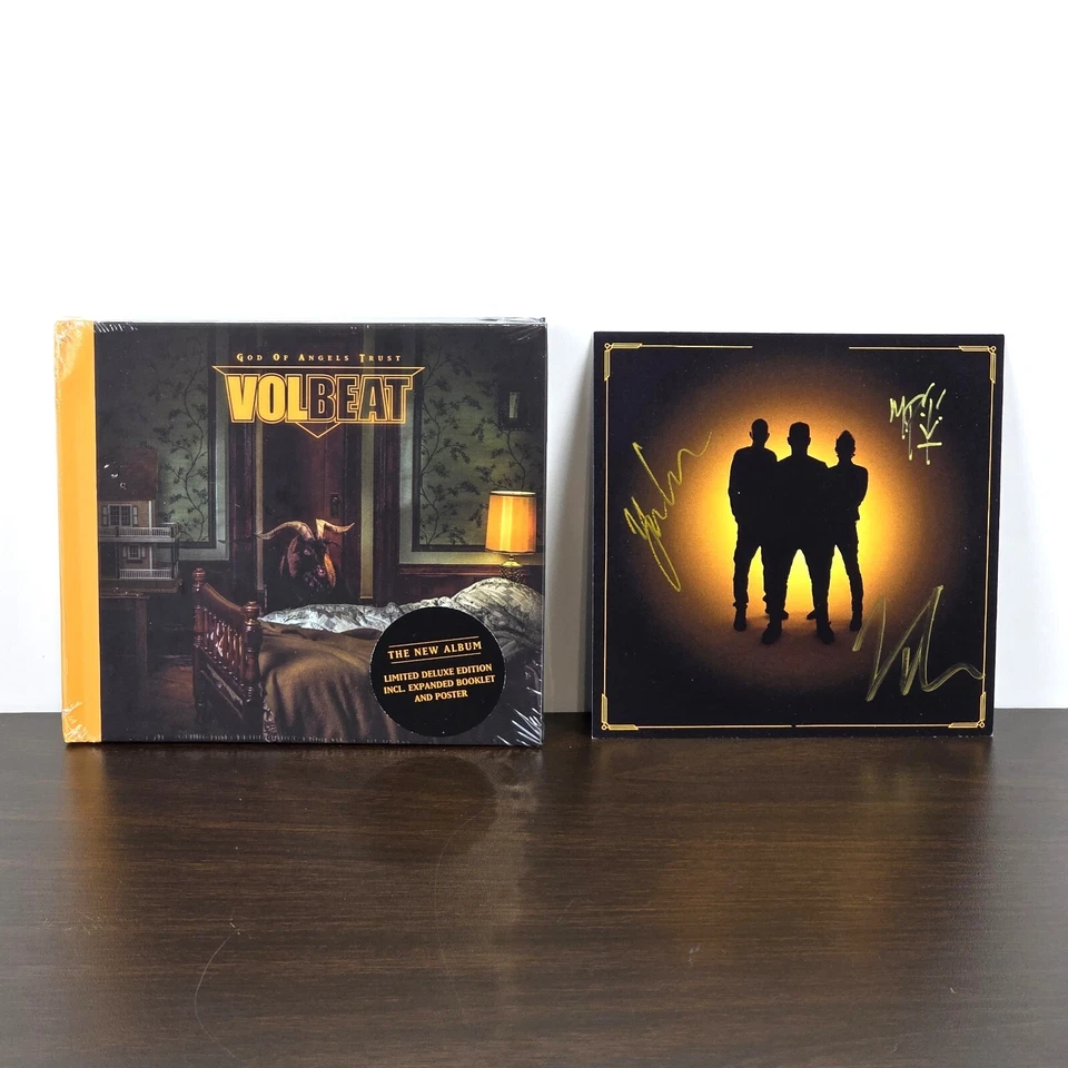 VOLBEAT God of Angels Trust DELUXE Edition CD with SIGNED Autographed Art Card - Image 1 of 1