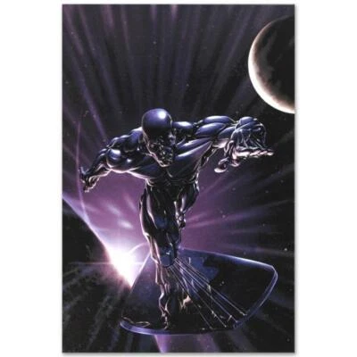 Lienzo artístico numerado de edición limitada "Silver Surfer" de Marvel Comics Foto 1 de 2