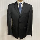 NWT JONES NEW YORK Suit Jacket Mens 40 Black Pinstripe Wool Blazer 3 Button 40R