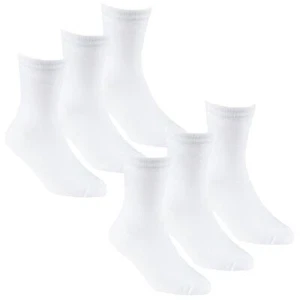 Kids School Socks Boys Girls Cotton Rich Plain Ankle Crew Sock 6 or 12 Pairs - Picture 1 of 17
