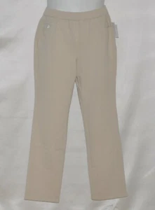 Quacker Factory DreamJeanne Pull-on Tall Straight Leg Pants Size ST New Stone - Picture 1 of 2