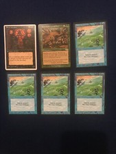 MTG French x6 Dark, Urza's Saga, 5th Ed Greater Good, Sorceress, Riptide Mint/NM