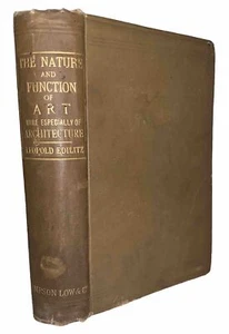 1881, 1st Ed, THE NATURE AND FUNCTION OF ART, ARCHITECTURE, by LEOPOLD EIDLITZ - Picture 1 of 8