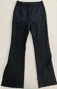 Neu mit Etikett Escada Damenhose schwarz Knöchelschlitz Seide gefüttert Wolle Größe 34 - Bild 1 von 6