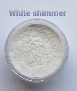 SUPER SPARKLE WHITE Cosmetic Grade Mica Powder (10g) Homemade Crafts & Cosmetics - Picture 1 of 2