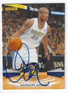 DAHNTAY JONES DENVER NUGGETS SIGNED CARD CLIPPERS PACERS CAVALIERS GRIZZLIES - Picture 1 of 1