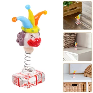 Glasiertes Clown-Spielzeug, bunter Clown, antikes Spielzeug, Glasfiguren, - Bild 1 von 12