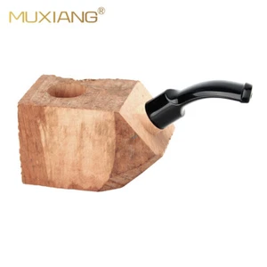 MUXIANG Briar Rohrblock vorgebohrte Halbfertig Tabakpfeife Anfänger zum Selbermachen Kit - Bild 1 von 10