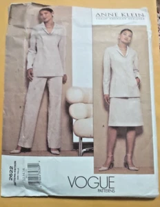 Vogue 2622 Misses Anne Klein Jacket, Skirt & Pants Pattern Sz 12~16 Uncut - Picture 1 of 2