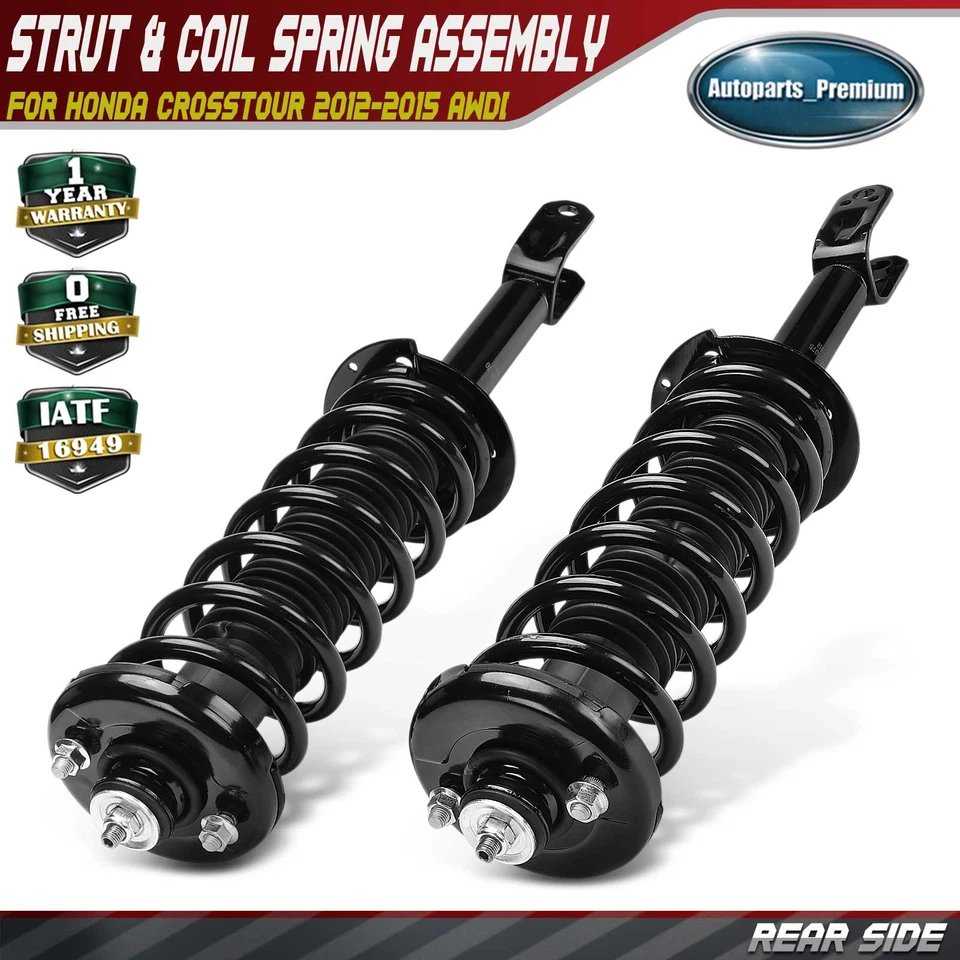 2x Conjunto de muelle helicoidal y puntal trasero completo para Honda Crosstour Accord Crosstour Foto 1 de 4