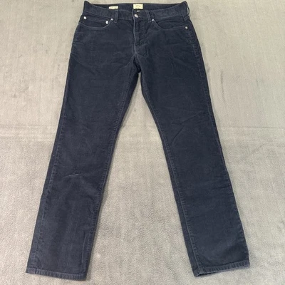 J. Crew 484 Slim Corduroy Pants Men’s 32x30 Navy Blue 5 Pocket Style - Image 1 of 4